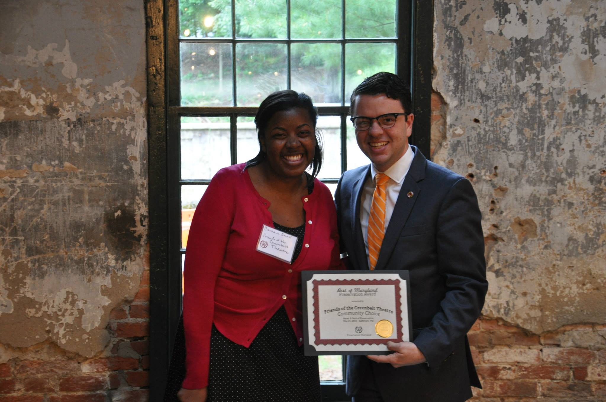 Preservation Maryland Recognizing grassroots efforts, like Old Greenbelt Theatre.