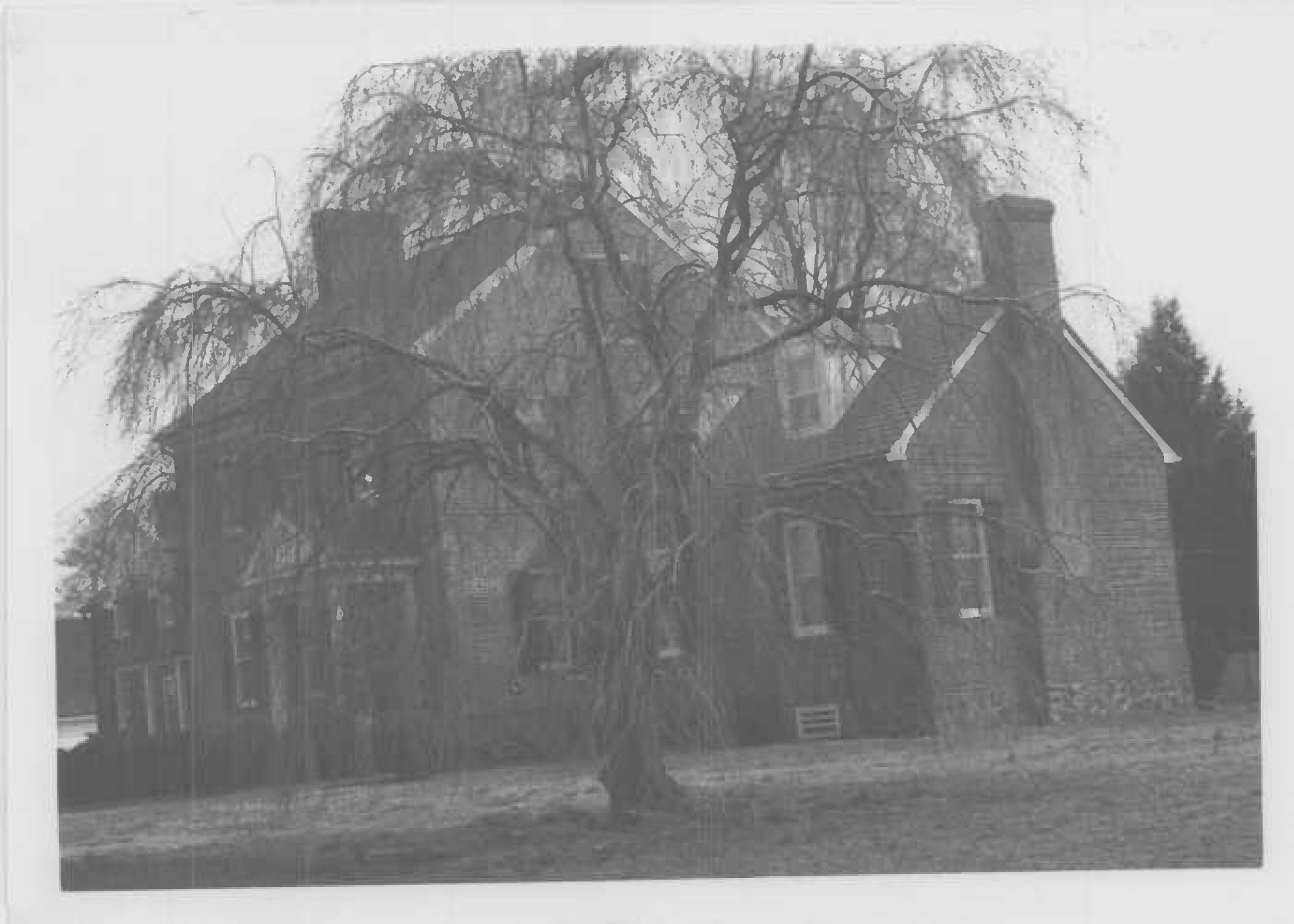 West gable end, Whites Hall in Maryland