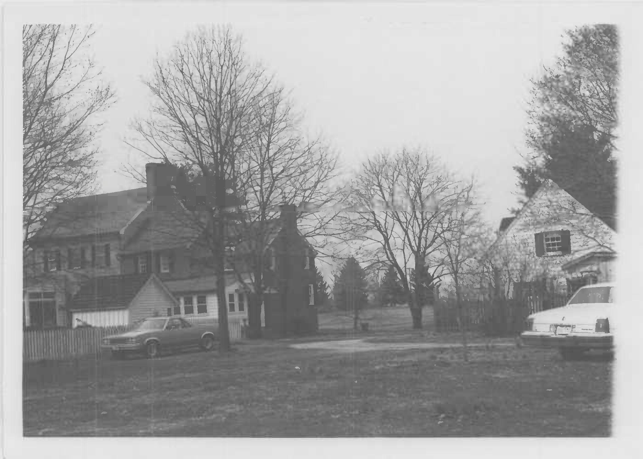 View looking northwest toward rear of house, south elevation, Whites Hall in Maryland