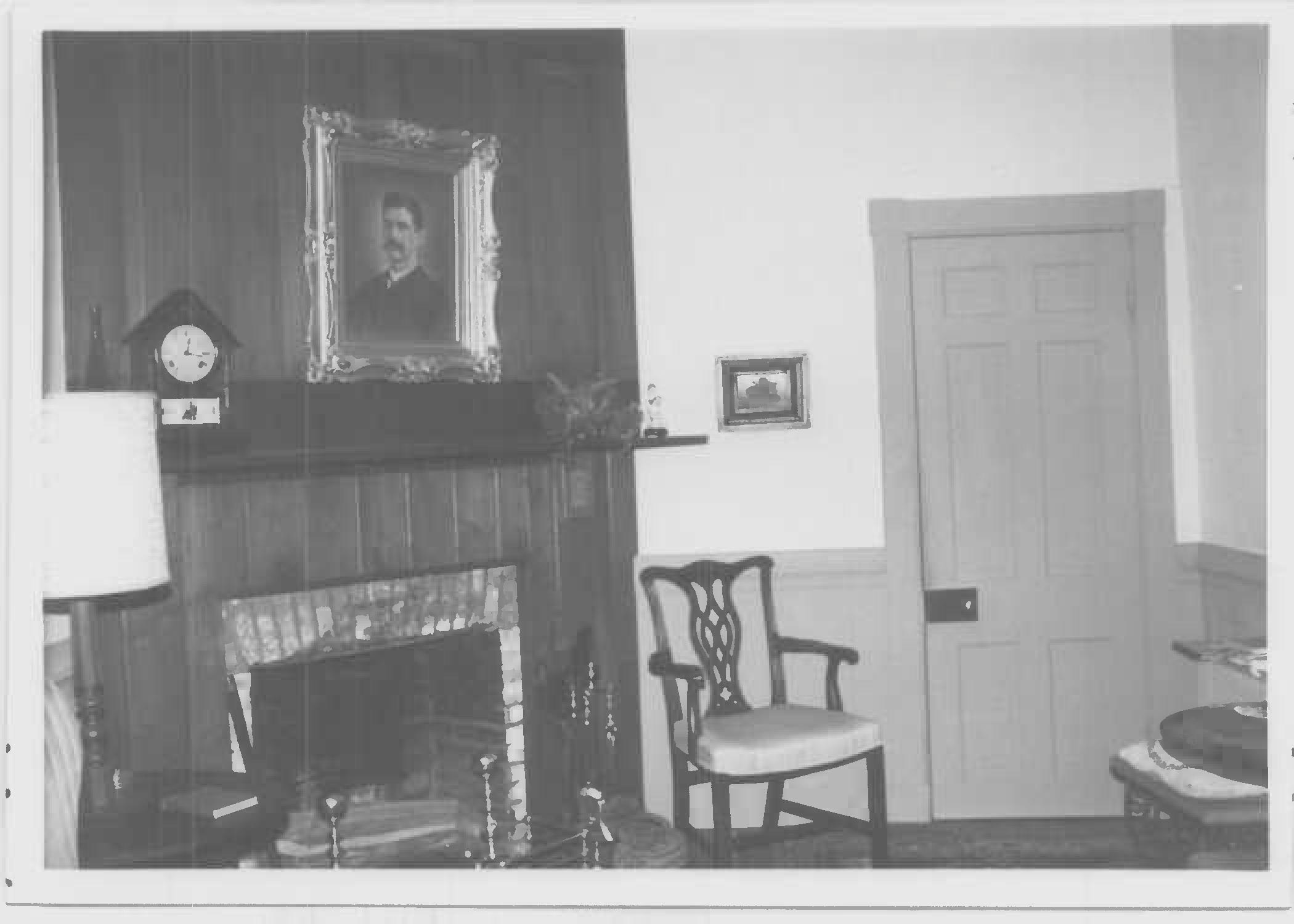 South room of main block, first floor, Whites Hall in Maryland