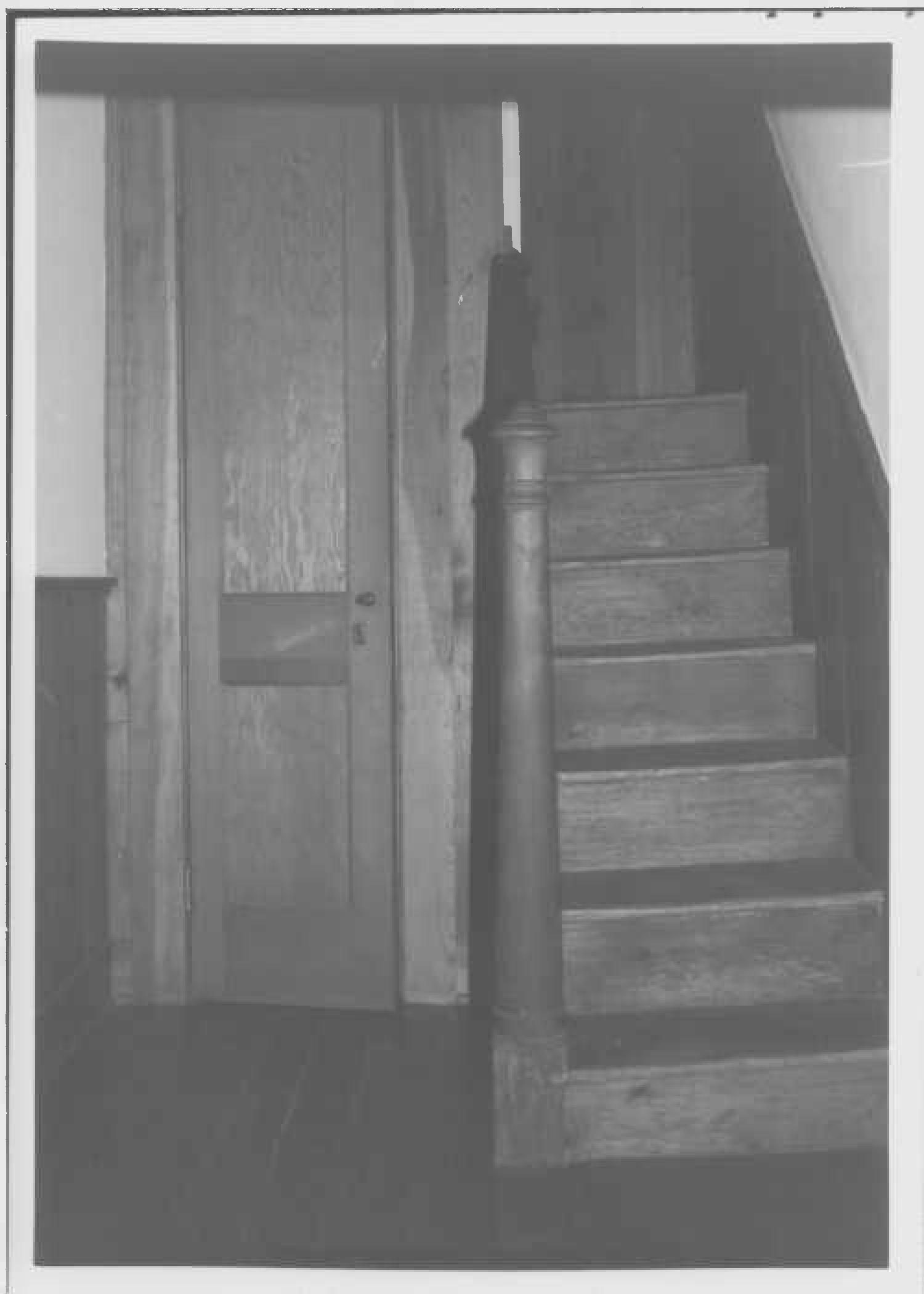 Secondary stair, east wing, Whites Hall in Maryland