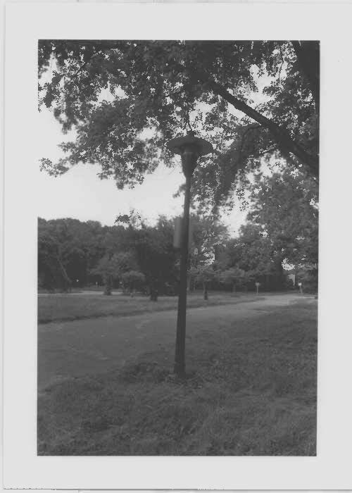 Image of a typical lamp post at Glenn Dale Hospital