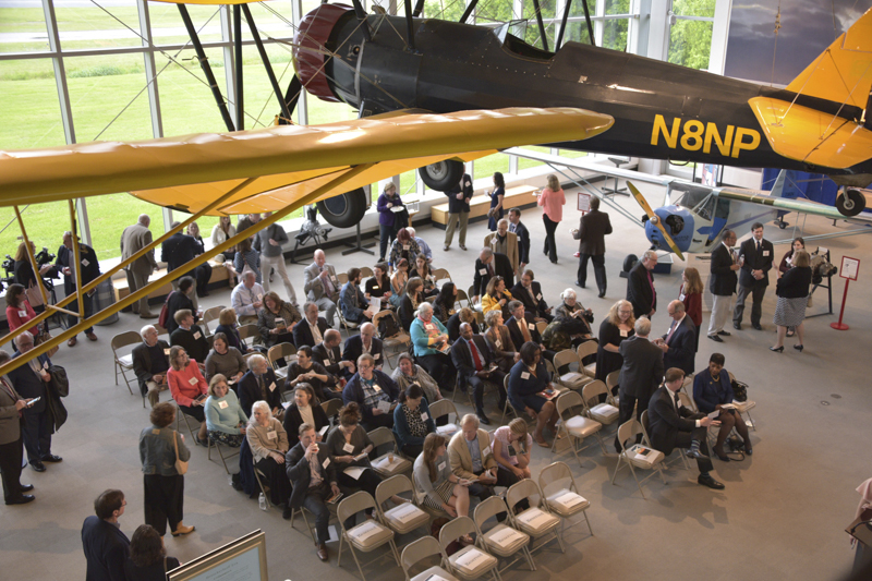 Great crowd at the College Park Aviation Museum.