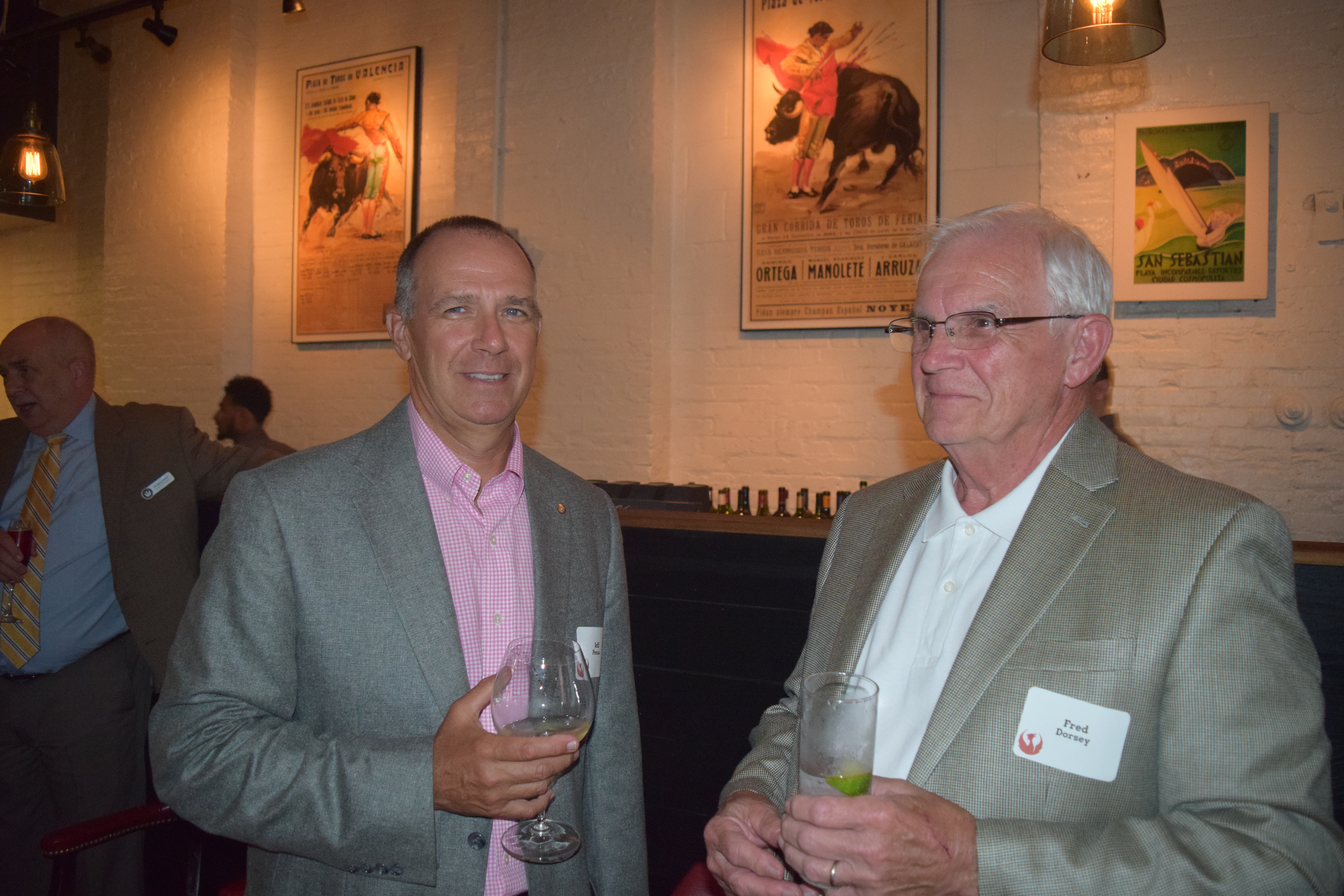 Jeff Penza, board member, with Fred Dorsey of Howard County.