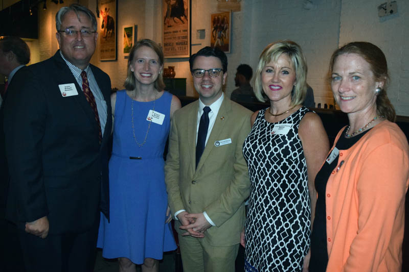 Left to right: Sen. Richard Madaleno; Delegate Brooke Lierrman; Nicholas Redding of Preservation Maryland; Secretary of Planning Wendi Peters, and Elizabeth Hughes, State Historic Preservation Officer.