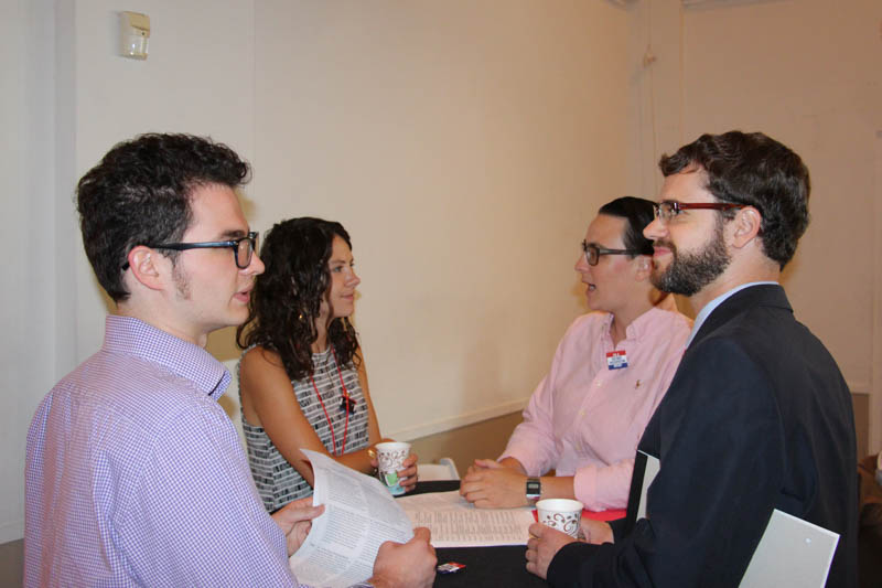 Meagan Baco, Preservation Maryland with interns.