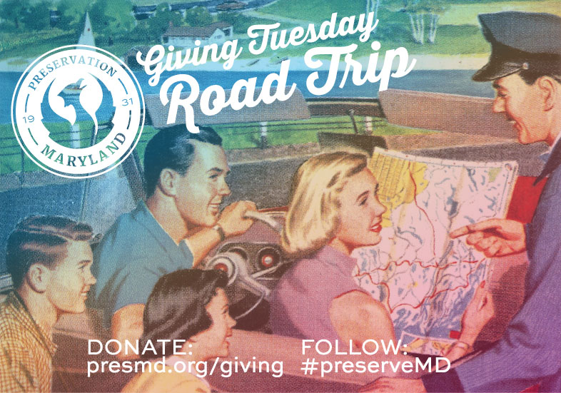 Graphic reading "Giving Tuesday Road Trip"