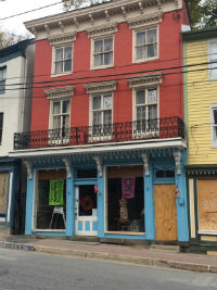 Ellicott City storefront in the fall of 2016