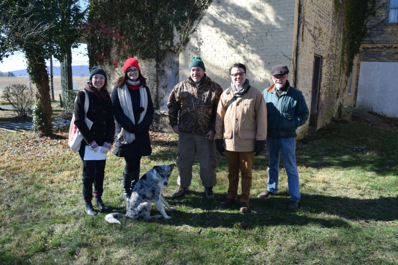 Preservation Maryland and Burkittsville Preservation Association at Shafer Farm, November 2016.