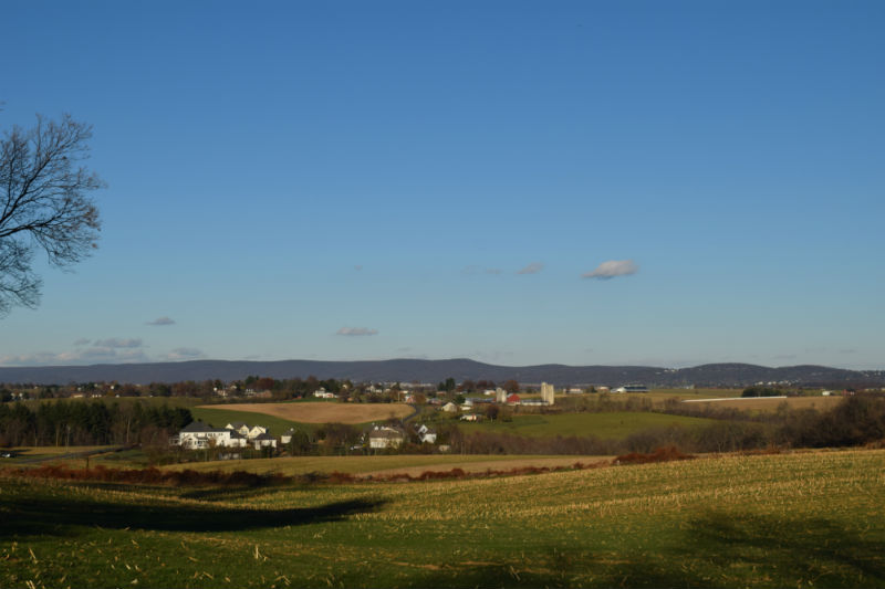 View of property and battlefield at Shafer Farm