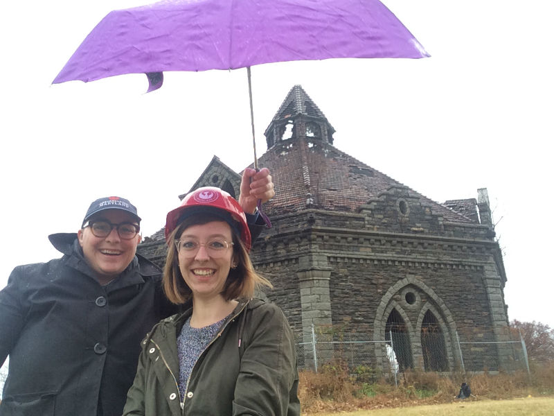 preservation maryland workers on giving tuesday at the valve house in 2016