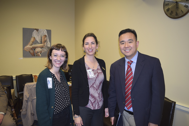 Delegate Chang with our Ellicott City Team, Michelle and Renee.