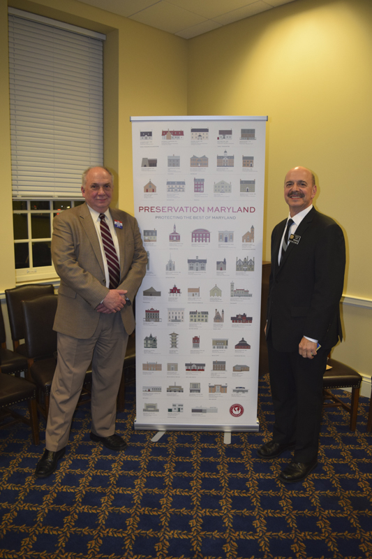 Delegate Dan Morhaim with Doug Harbit, Development Director.