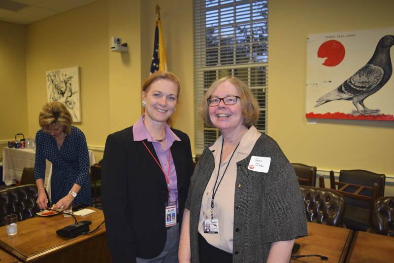 State Historic Preservation Officer, Elizabeth Hughes, with Ann Jones.