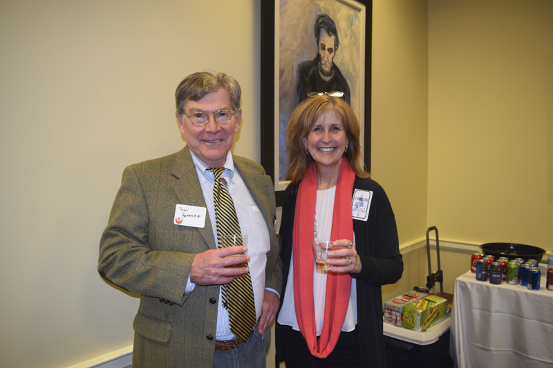 Board Member Tom Spencer with Nancy Easterling of Sotterley.