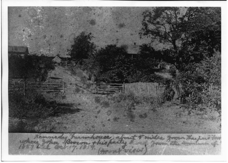 Historic image of the Kennedy Farm House. Photo from Maryland Historical Trust.