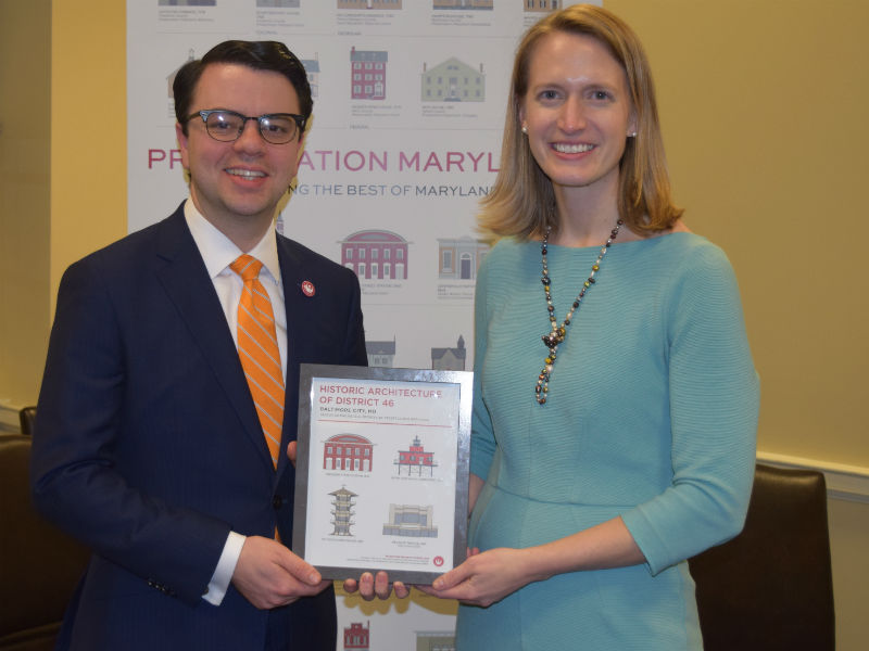 Del. Lierman at History Advocacy Day, 2017.