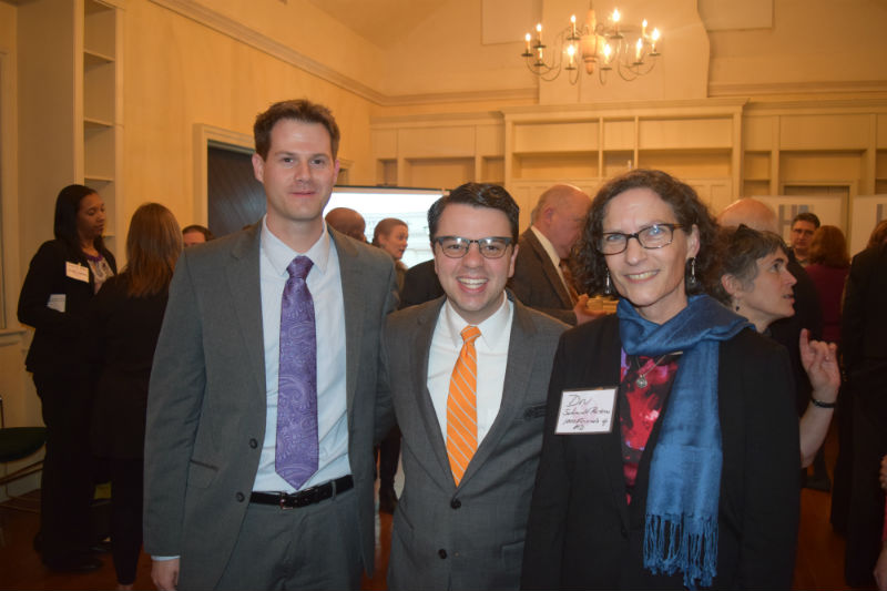 Dru Schmidt-Perkins with Josh Hasting of Eastern Shore Land Conservancy, and Nick Redding, 2016.