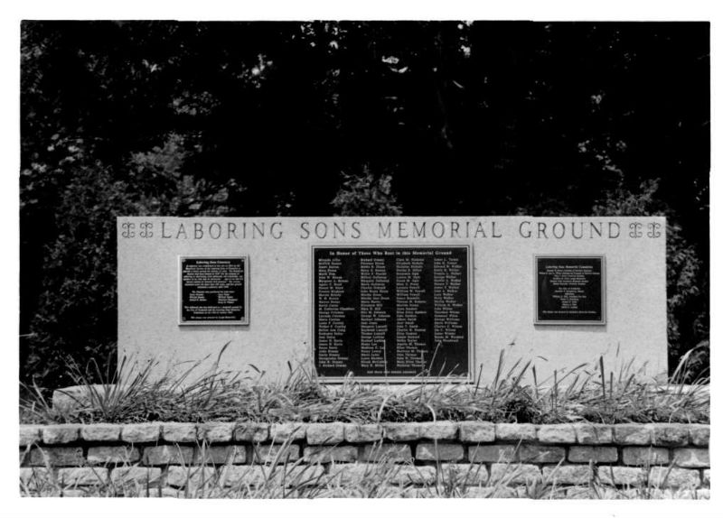 Laboring Sons Memorial Ground in Frederick, 2009. Photo from Maryland Historical Trust.