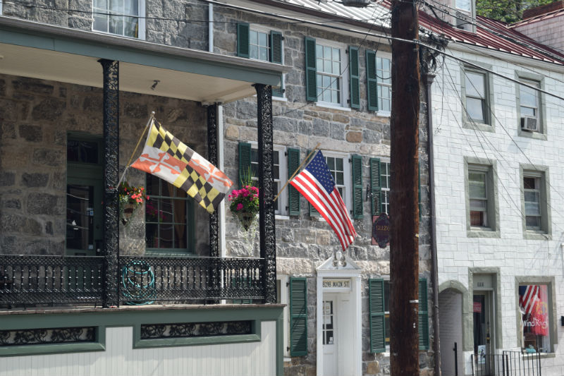 Ellicott City is supports its historic Main Street buildings and businesses.