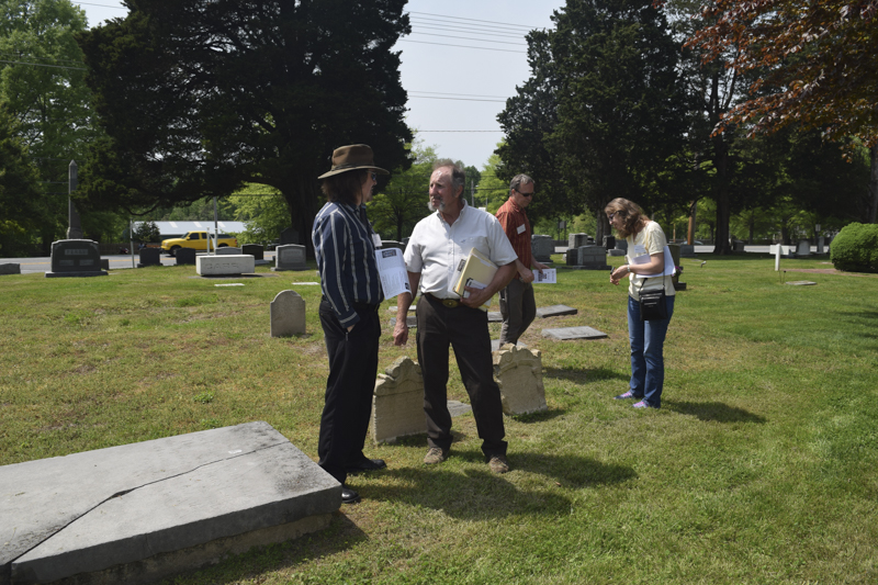 In the cemetery at St. John's, 2017.