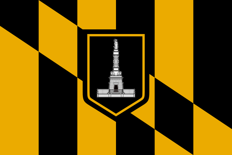 Flag of the City of Baltimore, Maryland.