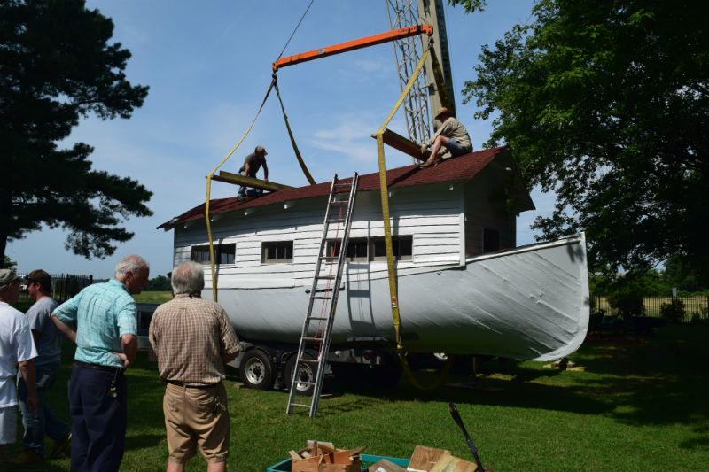 The Ark was moved to the Calvert Marine Museum, 2017.