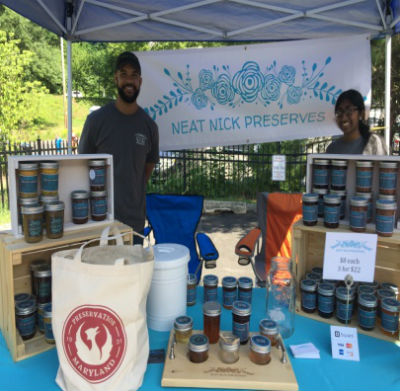 Neat Nick Preserves at a Ellicott City farmers market, 2017.