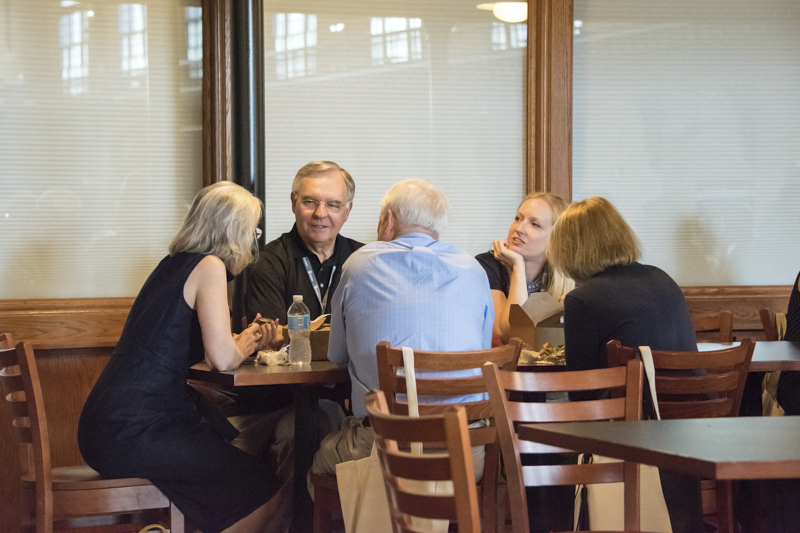 Summit attendees at Lunch, 2017.