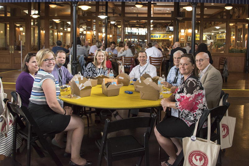 Summit attendees at Lunch, 2017.