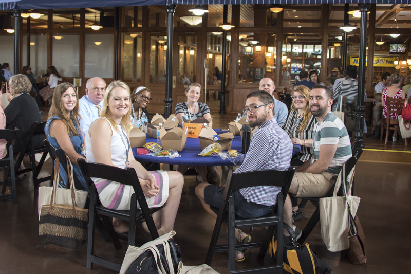 Summit attendees at Lunch, 2017.