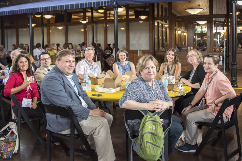 Summit attendees at Lunch, 2017.