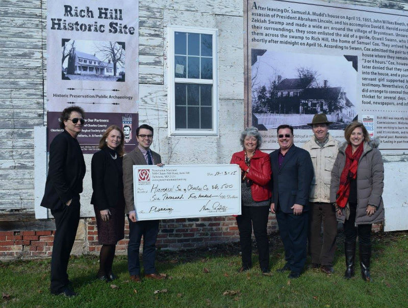 Heritage Fund grant presentation to Friends of Rich Hill, 2015.