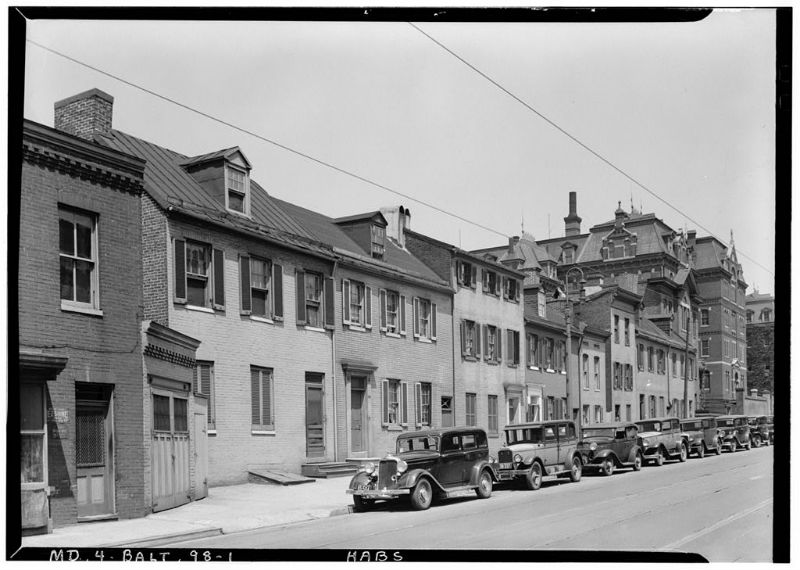 North Paca Street in 1936. Photo from Library of Congress.