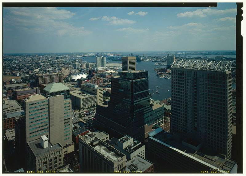 View of Baltimore from 10 Light Street. Photo from Library of Congress.