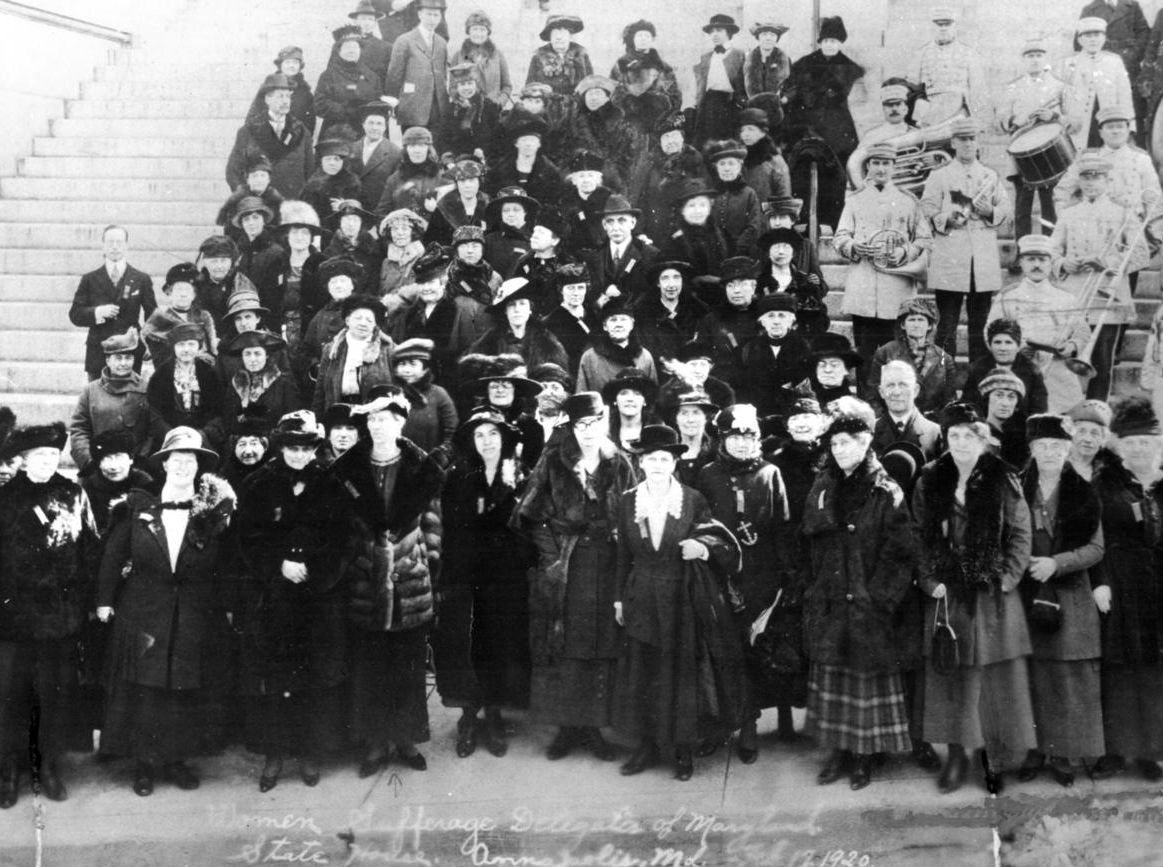 Maryland's Suffragists in Annapolis, 1920.