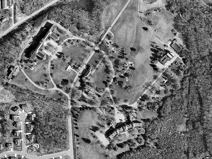 Aerial view of the Glenn Dale complex, 2009.