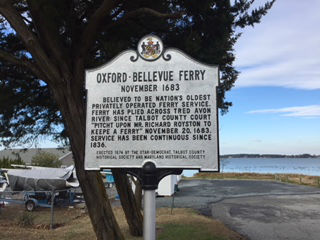 The Oxford-Bellevue Ferry dates to 1683.