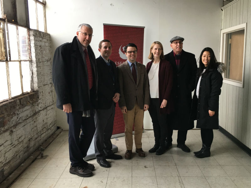 Historic tax credit announcement at the historic Isaacs & Co. building, Baltimore, 2018.