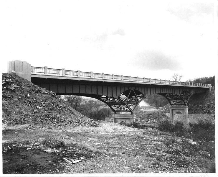 Licking Creek Bridge, 1938. Photo from the Maryland Department of Transportation.