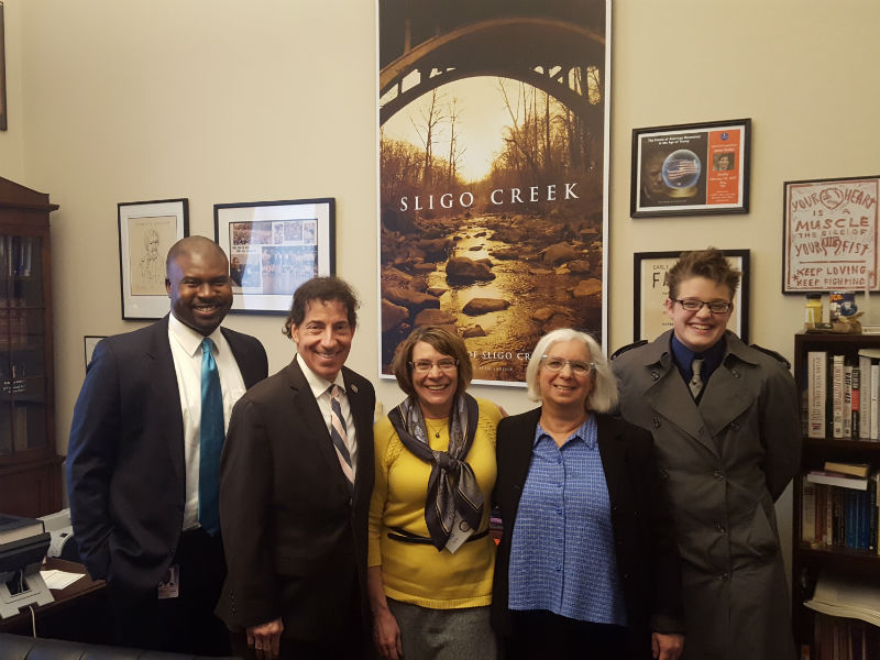 Maryland advocates with U.S. Congressman Jamie Raskin, 2018.