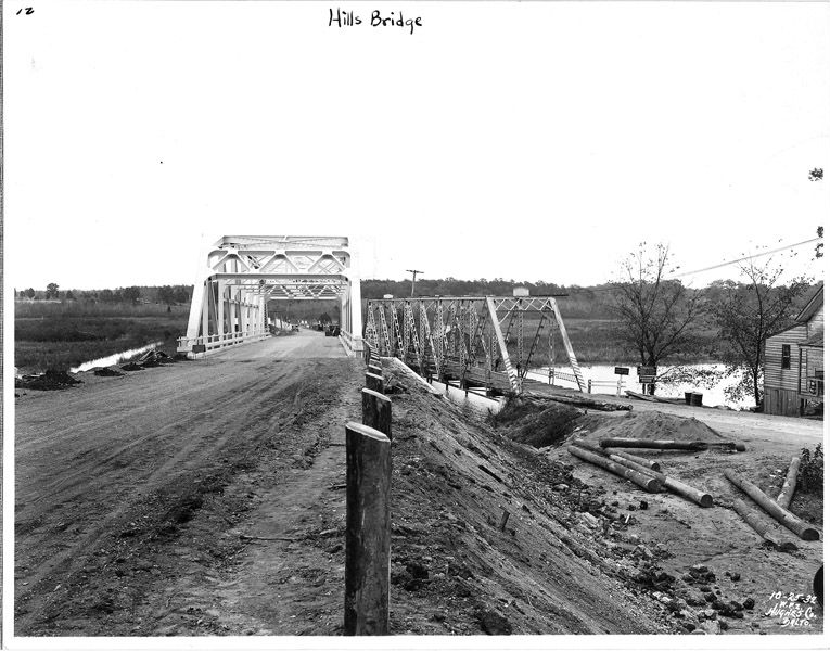 Photo of the Patexent River bridge during construction, 1932. Photo from the Maryland Department of Transportation.