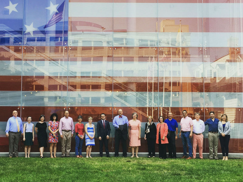 Preservation Maryland members at the Visitor's Center, 2017.