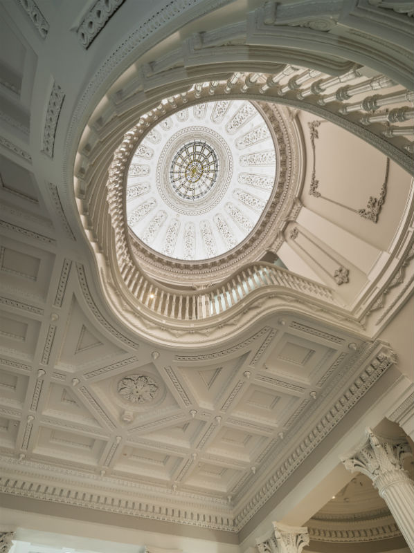 Interior of the Hackerman House, The Walters Art Museum, 2017. Photo from Lewis Contractors.