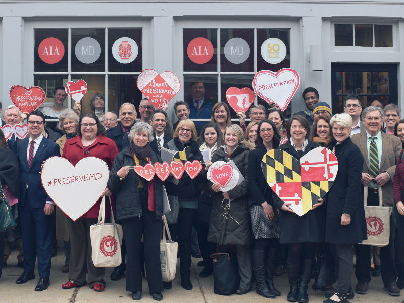 Maryland Preservation Advocacy Day in Annapolis, 2018.