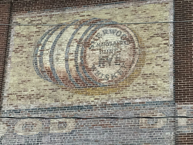 Sherwood Rye Whiskey ghost sign in Carroll County, 2018.