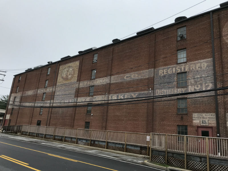 Sherwood Rye Whiskey ghost sign in Carroll County, 2018.