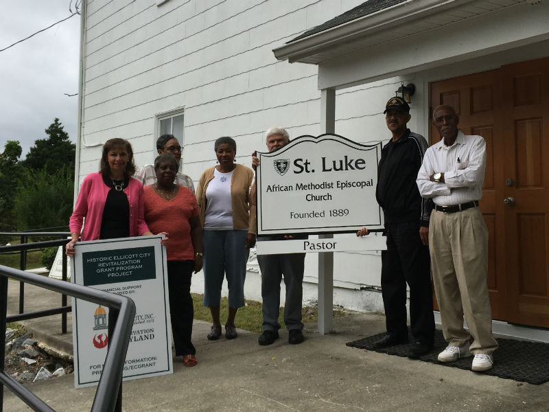 Repairs at St. Luke’s A.M.E Church Completed with Ellicott City Revitalization Grant Funds