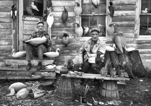 The Ward Brothers at their workshop. Photo by A. Aubrey Bodine.