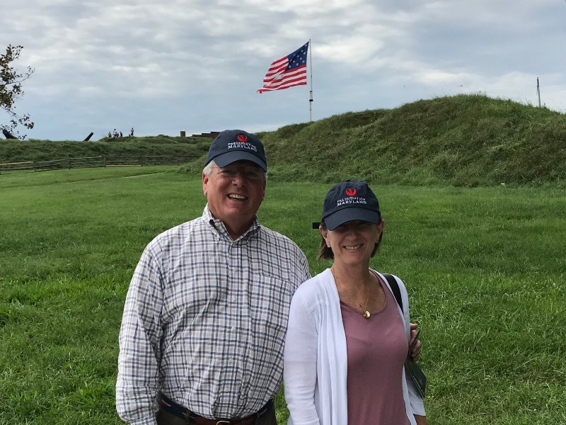 Diane and Jeff Caslow at Fort McHenry, 2018.